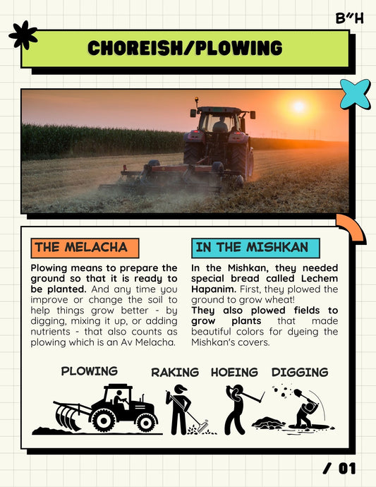Hilchos Shabbos (Melachos 1-8)